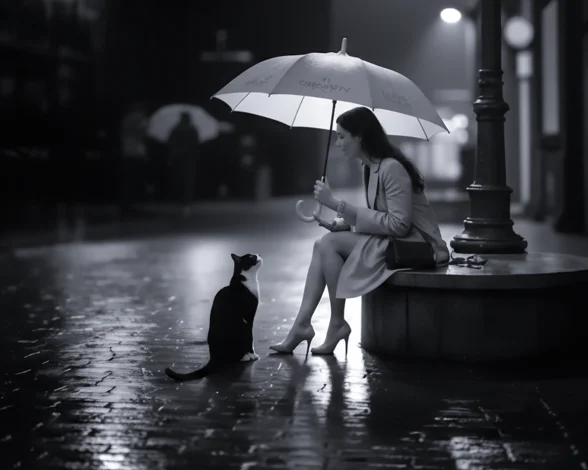 JSON codeによるAI画像モノクローム表現 – 1